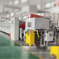 Electrostatic coating line for buses